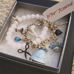 Betsey Johnson Cinderella themed bracelet